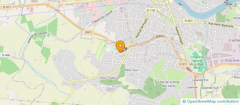 localisation de l'entreprise PUJOLSDIS  PUJOLS