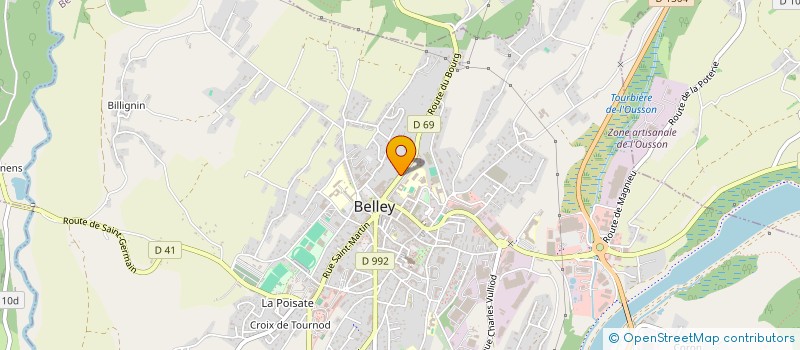 localisation de l'entreprise PUJOO LYS  BELLEY