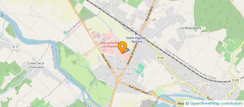 localisation de l'entreprise PUL CONCEPT à NOYERS-SUR-CHER