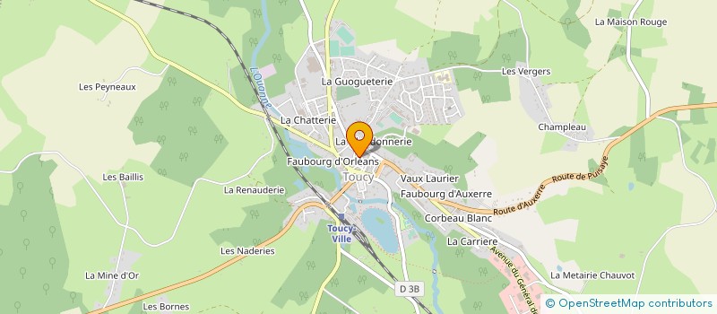 localisation de l'entreprise PULCHERIE CREATION à TOUCY
