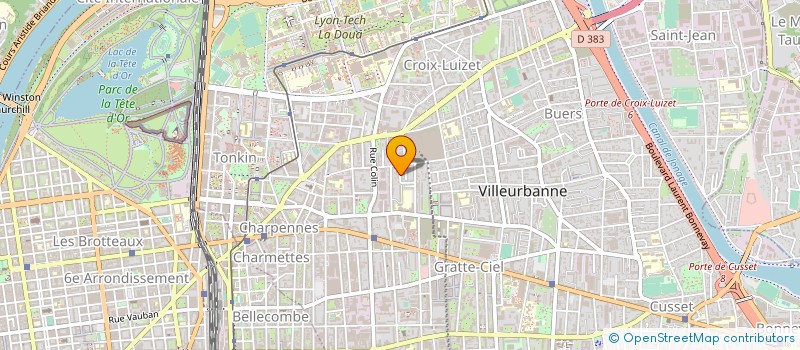 localisation de l'entreprise PULCHIK  VILLEURBANNE