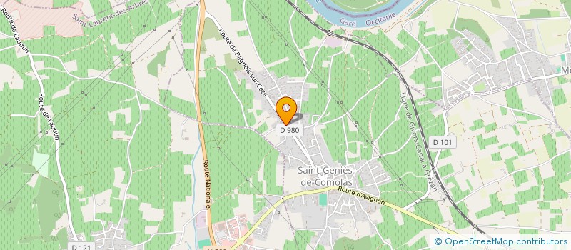 localisation de l'entreprise PULCI ET FILS  SAINT-GENIES-DE-COMOLAS