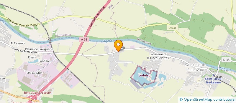 localisation de l'entreprise PULCINI  SAINT-LIEUX-LES-LAVAUR