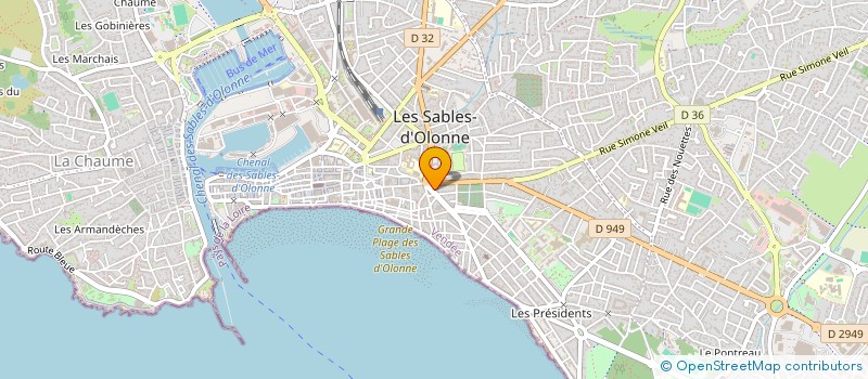 localisation de l'entreprise PULLMANN IMMOBILIER à LES SABLES D'OLONNE