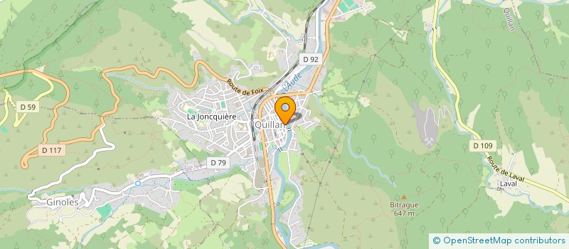 localisation de l'entreprise PULP AND CO  QUILLAN