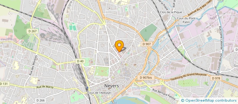 localisation de l'entreprise PULPE ET PEPINS à NEVERS