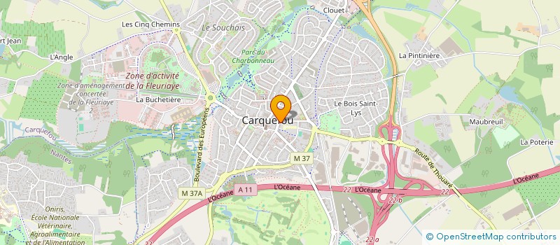 localisation de l'entreprise PULS'AFUSION  CARQUEFOU