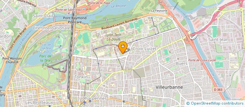 localisation de l'entreprise PULSALYS à VILLEURBANNE