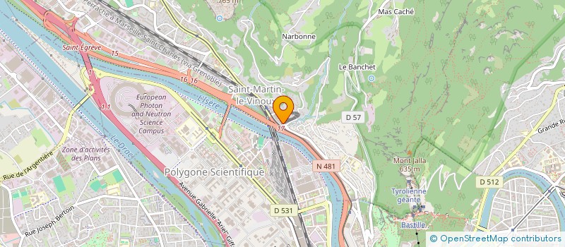 localisation de l'entreprise PULSAR DIGITAL à GRENOBLE