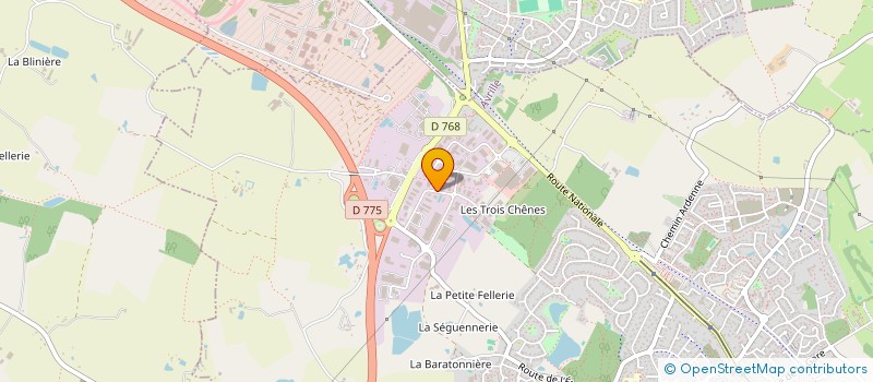 localisation de l'entreprise PULSAR IMMO à AVRILLE