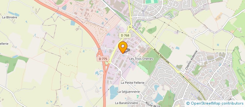 localisation de l'entreprise PULSAR INVEST à AVRILLE
