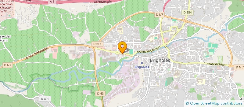 localisation de l'entreprise PULSAR SECURITE à BRIGNOLES