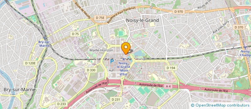 localisation de l'entreprise PULSAR SYSTEMES FRANCE à NOISY-LE-GRAND