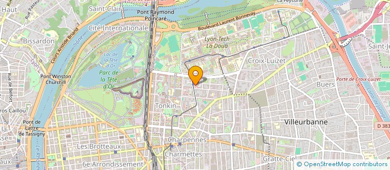 localisation de l'entreprise PULSARYS  VILLEURBANNE