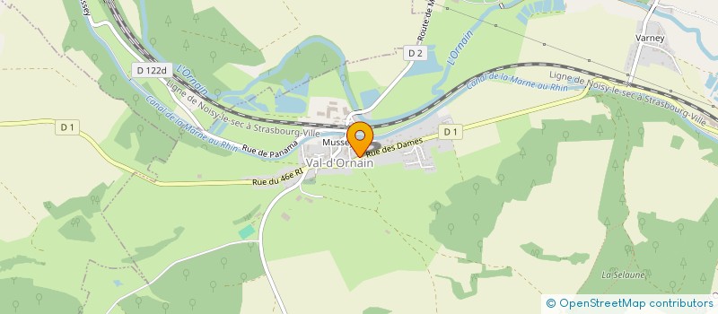 localisation de l'entreprise PULSATIONS - ASSOCIATION POUR LA DECOUVERTE, LA SAUVEGARDE ET LA REPRESENTATION DE LA CHANSON FRANCAISE à VAL-D'ORNAIN