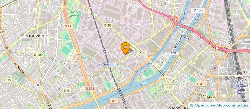 localisation de l'entreprise PULSE à GENNEVILLIERS