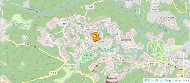 localisation de l'entreprise PULSE ORGANISATION à VALBONNE