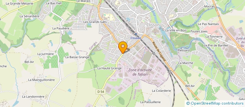 localisation de l'entreprise PULSE SERVICES à CLISSON