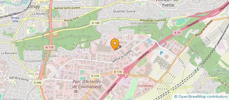 localisation de l'entreprise PULSIONS GRAPHIQUES à VILLEBON-SUR-YVETTE