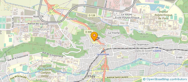 localisation de l'entreprise PULSONIC à ORSAY
