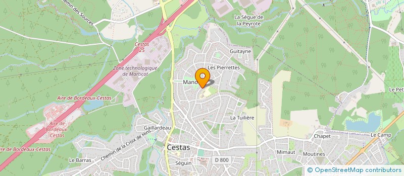 localisation de l'entreprise PULSOTRONIX à CESTAS
