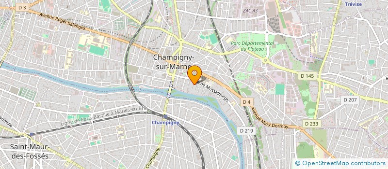 localisation de l'entreprise PULVAR INDUSTRIES SA à CHAMPIGNY-SUR-MARNE