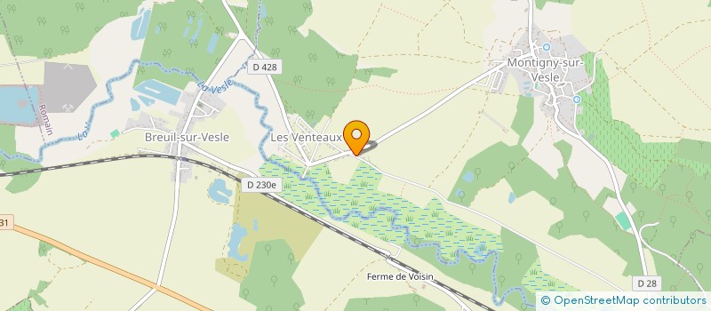 localisation de l'entreprise PULVERIF SERVICES  MONTIGNY-SUR-VESLE