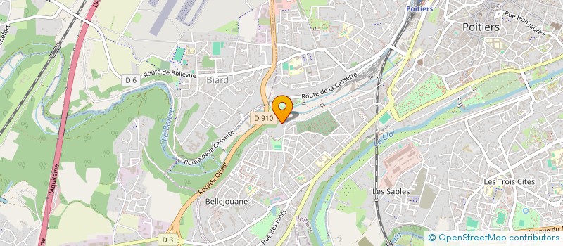 localisation de l'entreprise PUMISAN  POITIERS