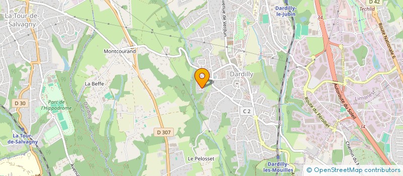 localisation de l'entreprise PUMP&LOP  DARDILLY