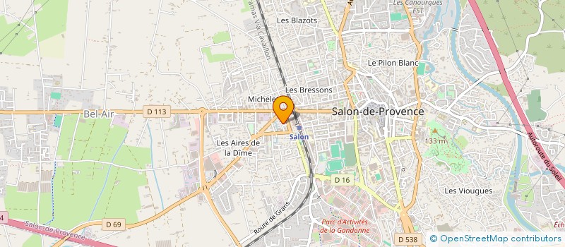 localisation de l'entreprise PUMPING'UP à SALON-DE-PROVENCE