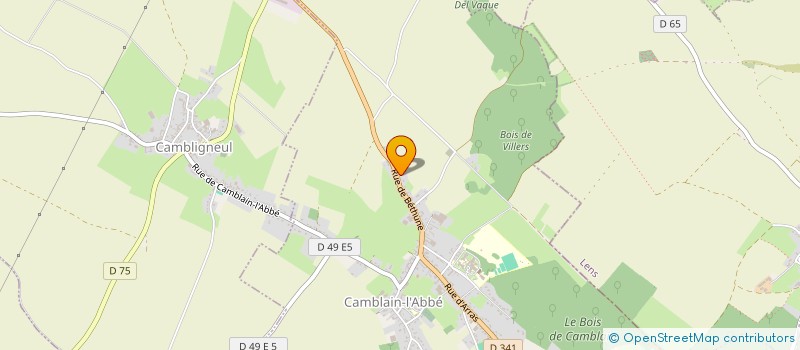 localisation de l'entreprise PUMTI  CAMBLAIN-L'ABBE