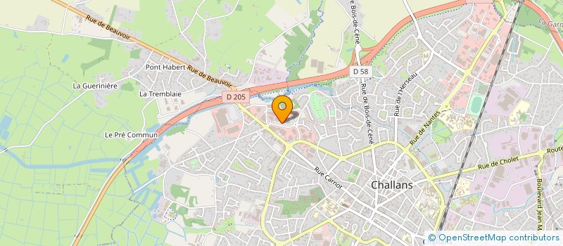 localisation de l'entreprise PUNCH à CHALLANS