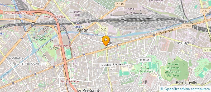 localisation de l'entreprise PUNCH DRUNK LOVE  PANTIN