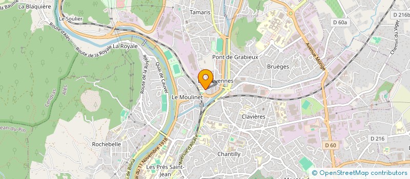 localisation de l'entreprise PUNCH INSERTION CEVENOL  ALES