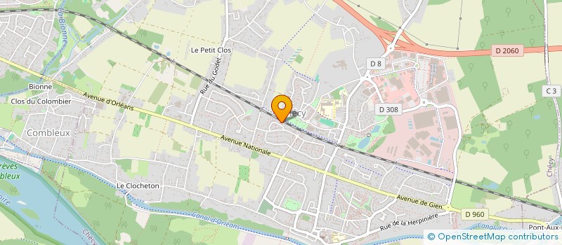 localisation de l'entreprise PUNCH'LIFE 45 à CHECY