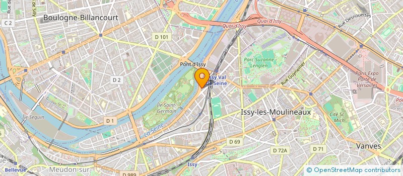 localisation de l'entreprise PUNCHTIME SPORT BUSINESS à ISSY-LES-MOULINEAUX