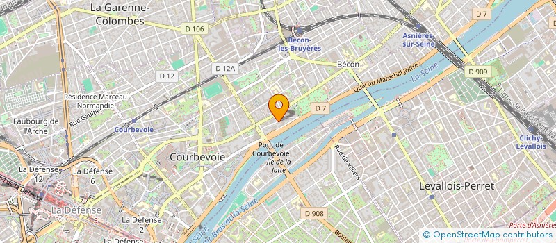 localisation de l'entreprise PUNCHY à COURBEVOIE