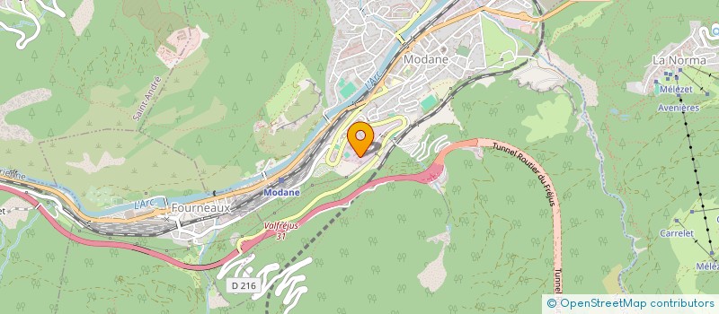 localisation de l'entreprise PUNT'ASSOC  MODANE