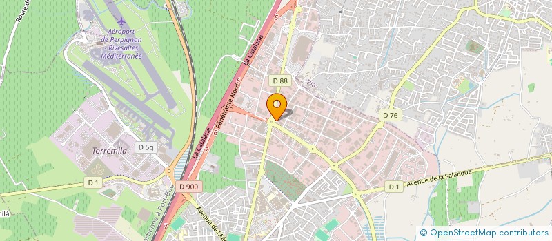 localisation de l'entreprise PUNT ROMA FRANCE  PERPIGNAN