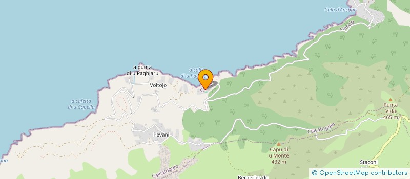 localisation de l'entreprise PUNTA PALIAGI  CALCATOGGIO