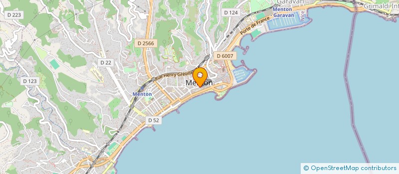 localisation de l'entreprise PUNTACAO  MENTON