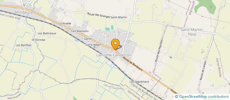 localisation de l'entreprise PUNTOUS ARNAUD  LAMOTHE-LANDERRON