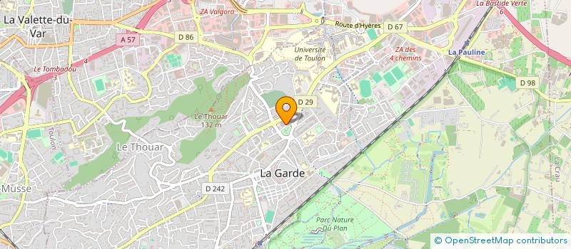 localisation de l'entreprise PUONS à LA GARDE