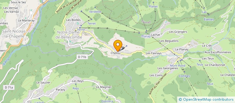 localisation de l'entreprise PUPA  NOTRE-DAME-DE-BELLECOMBE