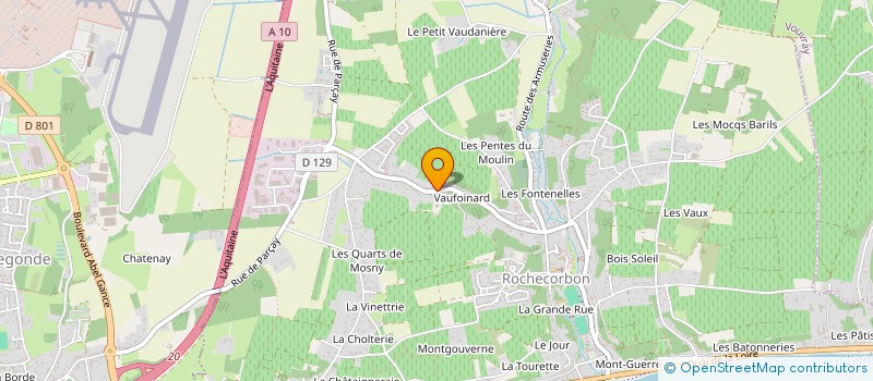 localisation de l'entreprise PUPULARC à ROCHECORBON
