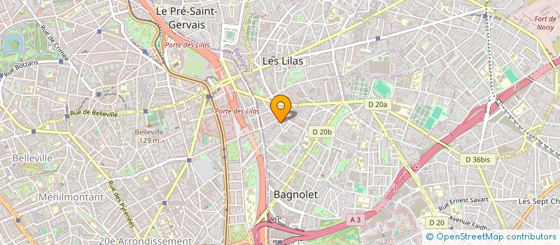 localisation de l'entreprise PUPUSSE DE FRANCE à BAGNOLET