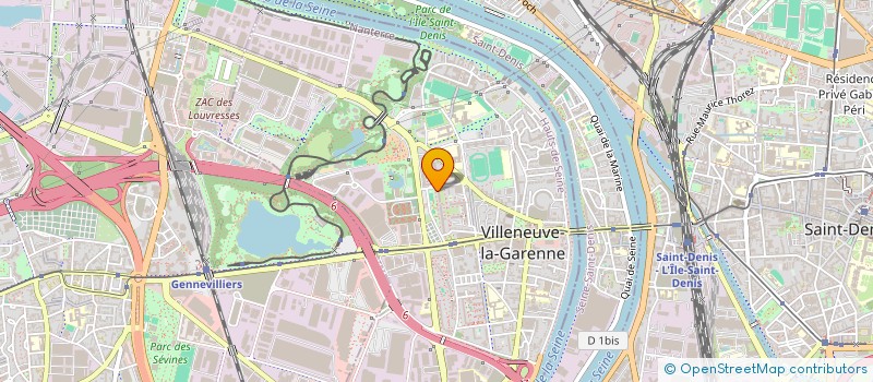 localisation de l'entreprise PUR'ACT  VILLENEUVE-LA-GARENNE