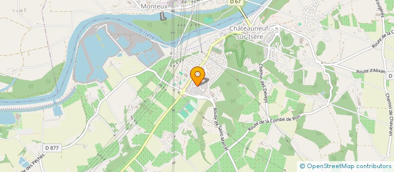 localisation de l'entreprise PUR'CLIM  CHATEAUNEUF-SUR-ISERE