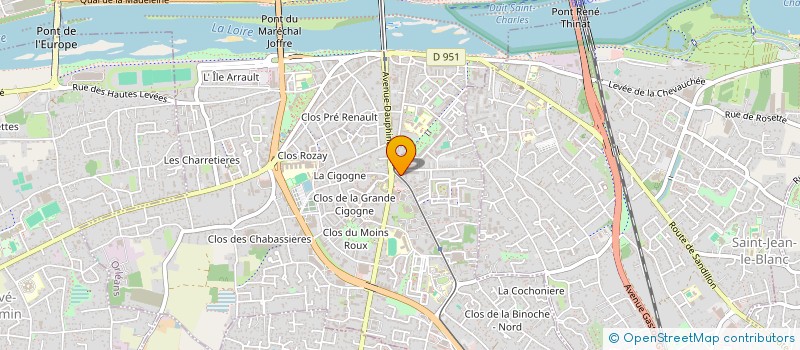 localisation de l'entreprise PUR'ELEGANCE à ORLEANS