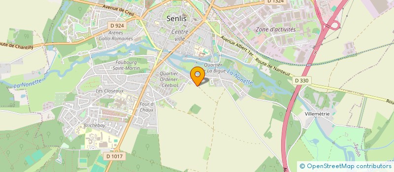 localisation de l'entreprise PUR EQUILIBRE  SENLIS